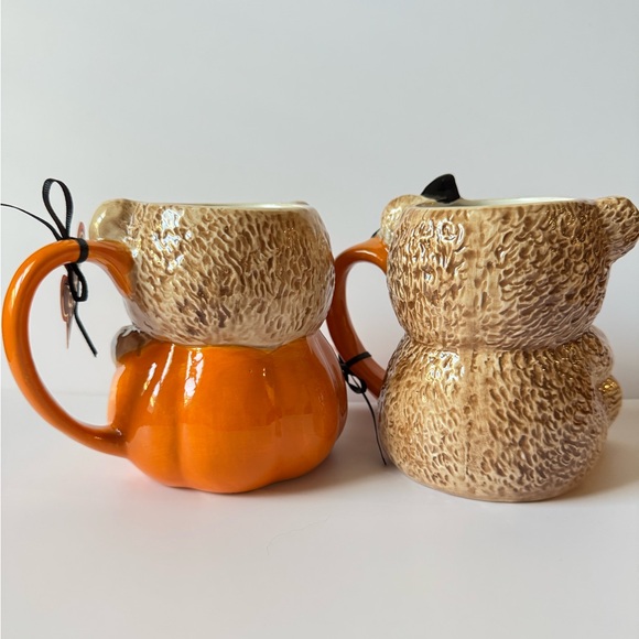 Creepy Critters Halloween Tik Tok Viral Teddy Bear Pumpkin Mugs Lot Of 2 NWT - Picture 5 of 6